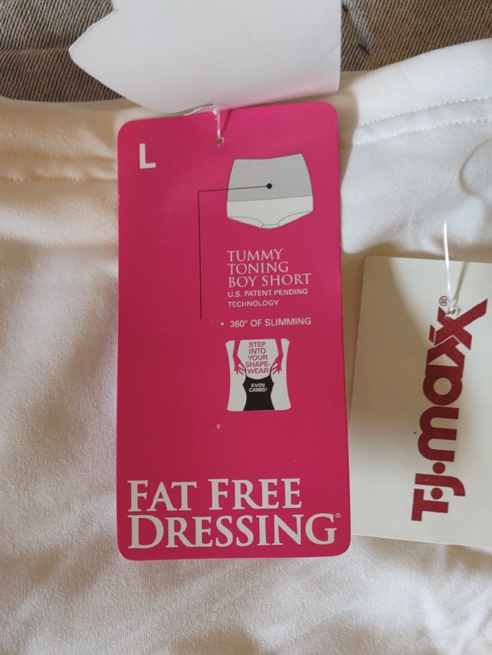 NWT Flexees Fat Free Dressing By Maidenform Tummy Toning Boyshort Size L - Picture 2 of 3